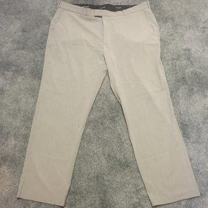 Van Heusen 38x29 Straight Fit Pleated Gray Dress Pants